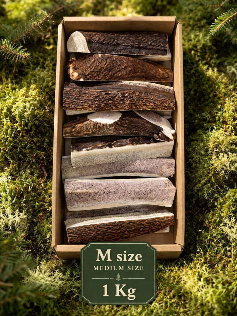 1 KG Brieža ragi suņu košļājamā rotaļlieta (Split Dog chews)