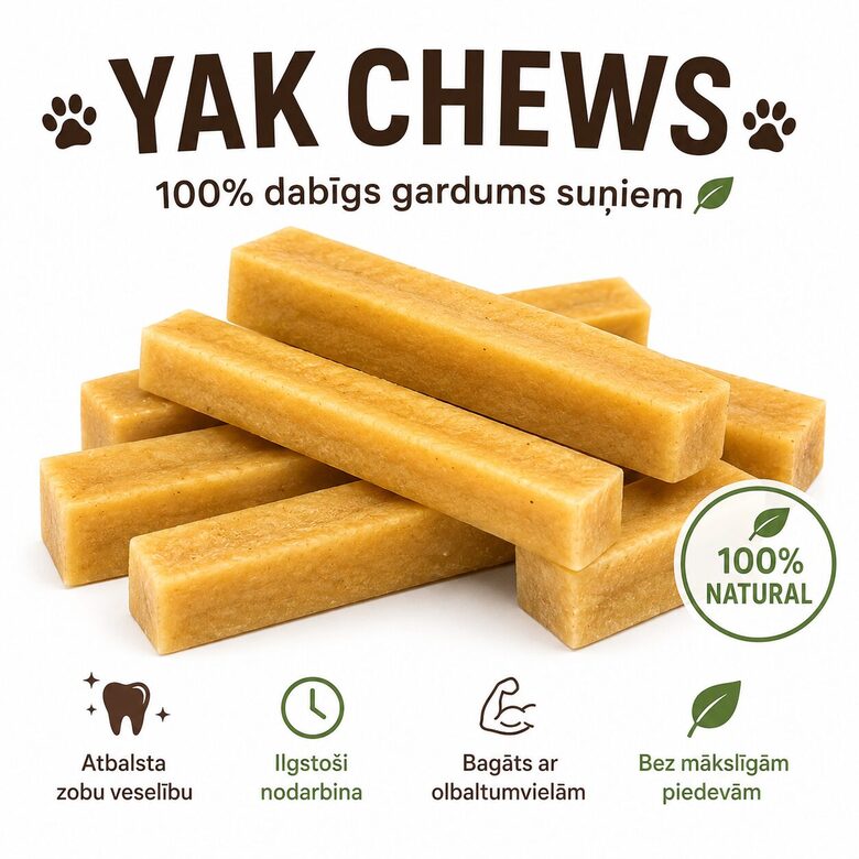 Yak Cheese Dog Chews-Yak Cheese Chews for Dogs (S-size) - Original | 100% Natural Treat