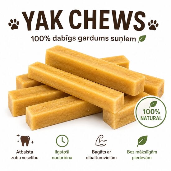 Yak Cheese Dog Chews – Yak cheese chew for dogs 1 KG – CLASSIC | 100% natural treat