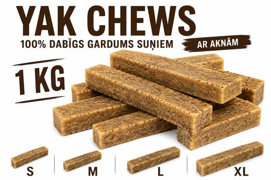 Yak Cheese Dog Chews – Yak cheese chew for dogs (1 KG) WITH LIVER | 100% natural treat